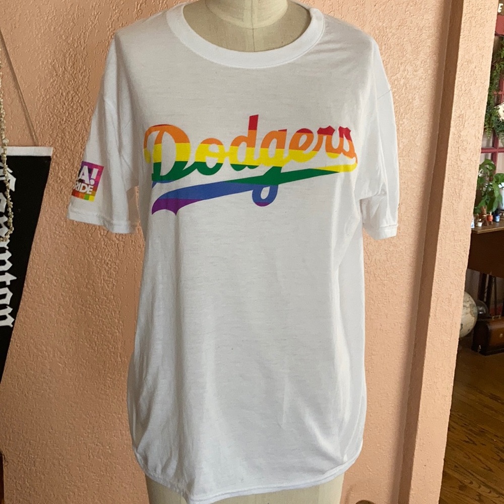 LA Pride Dodgers Tee Medium